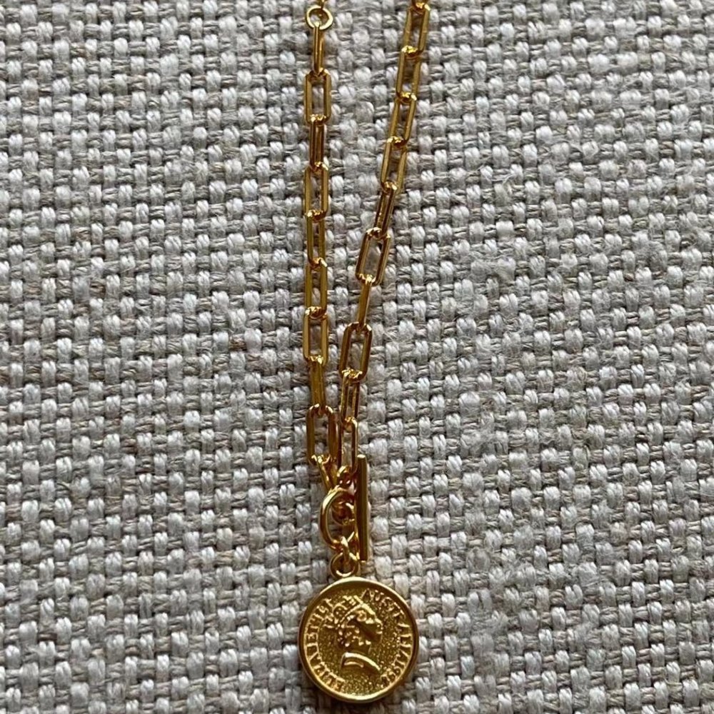 Azlee gold necklace brand new without tags